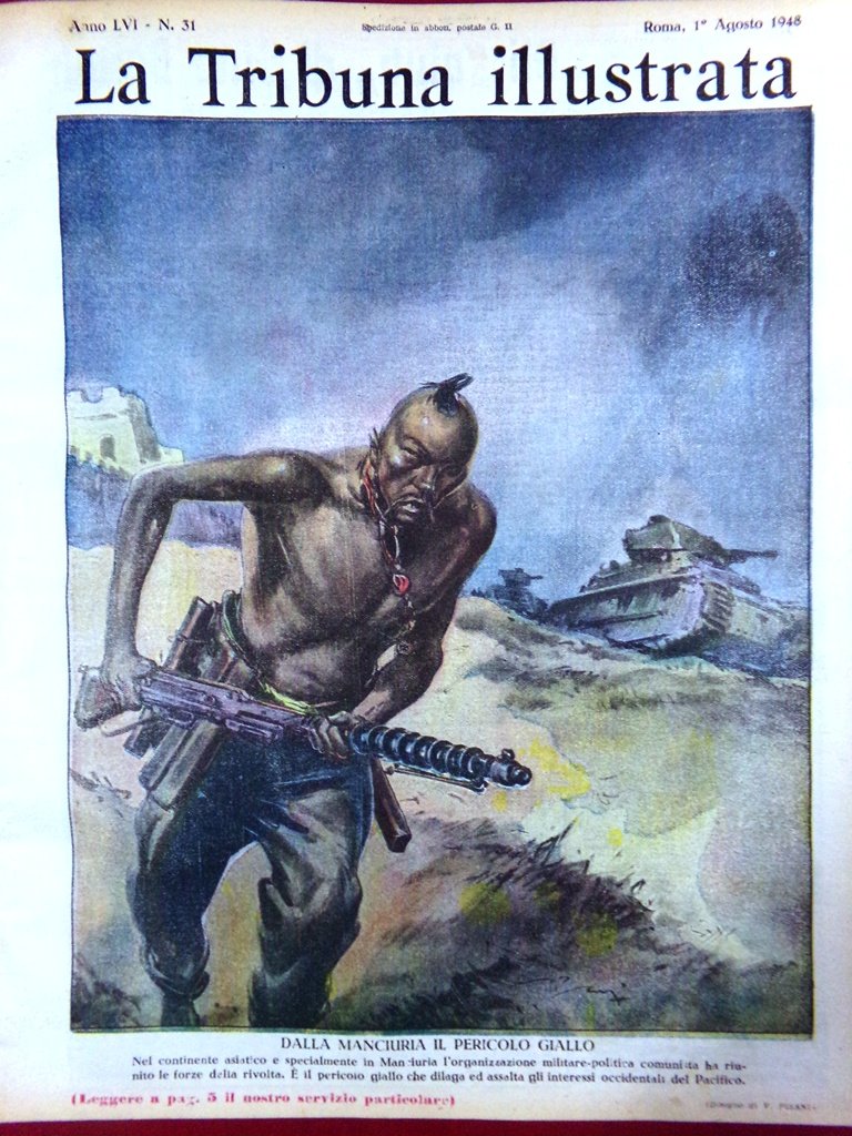 La Tribuna Illustrata 1 Agosto 1948 Manciuria Valerio Bartali Baker … | Immagine principale
