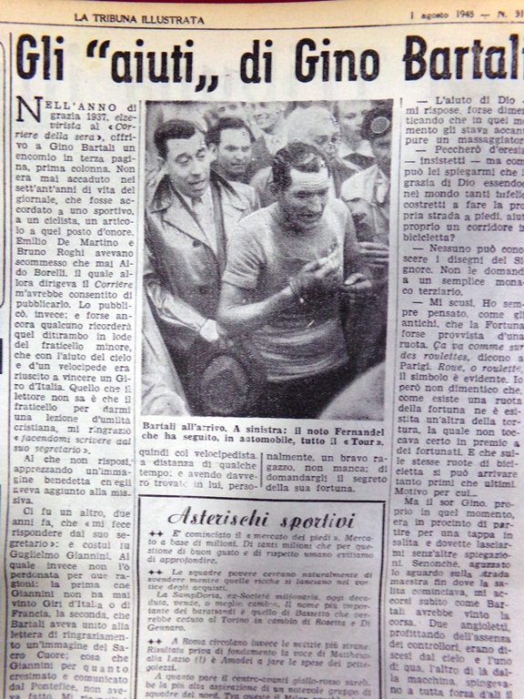 La Tribuna Illustrata 1 Agosto 1948 Manciuria Valerio Bartali Baker … | Immagine Gallery 2