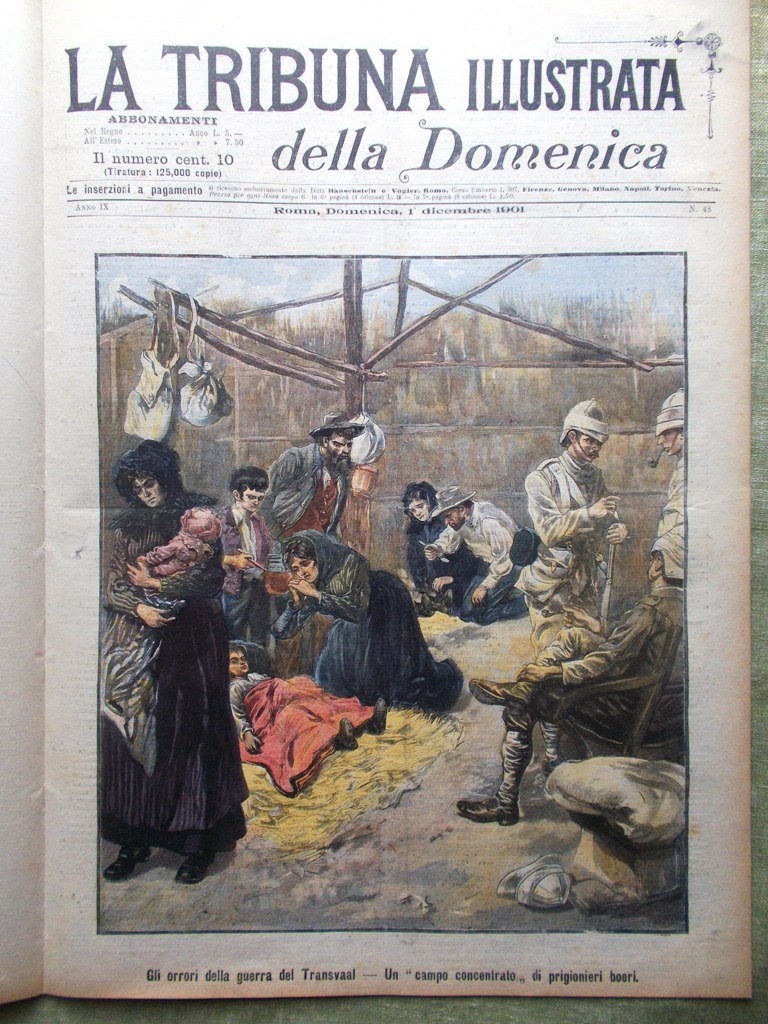 La Tribuna Illustrata 1 Dicembre 1901 Vitrioli Senatori Boeri Processo …
