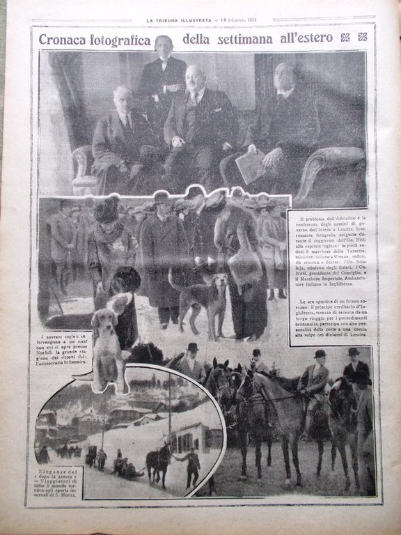La Tribuna Illustrata 1 Febbraio 1920 Carnevale Russo Sciopero Poste …