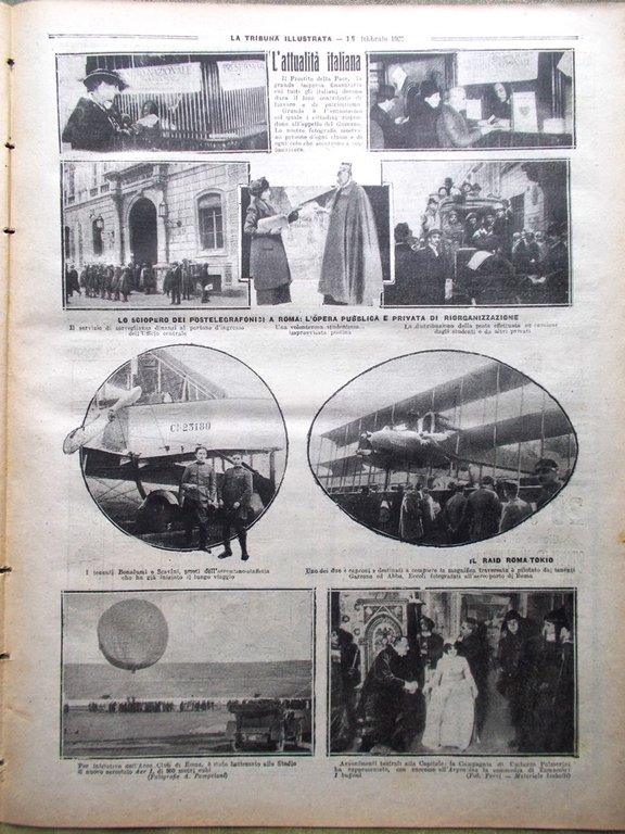 La Tribuna Illustrata 1 Febbraio 1920 Carnevale Russo Sciopero Poste …