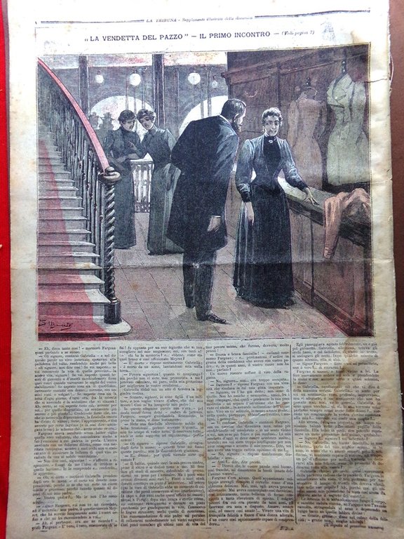 La Tribuna Illustrata 1 Gennaio 1893 Capodanno Quirinale Penelope Melandri …