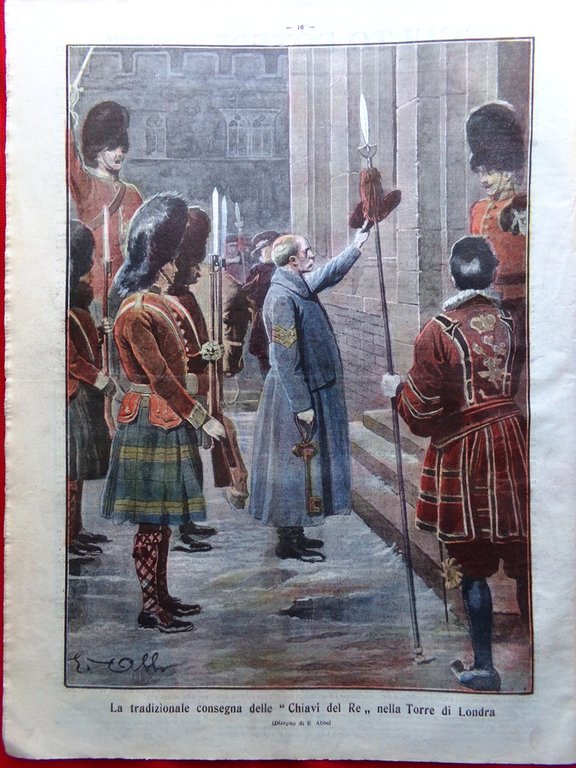 La Tribuna Illustrata 1 Gennaio 1911 Gods Bible Scholl Canale …