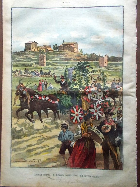 La Tribuna Illustrata 1 Giugno 1902 Napoletani Montevergine Martinica Spiritismo