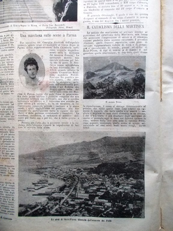 La Tribuna Illustrata 1 Giugno 1902 Napoletani Montevergine Martinica Spiritismo