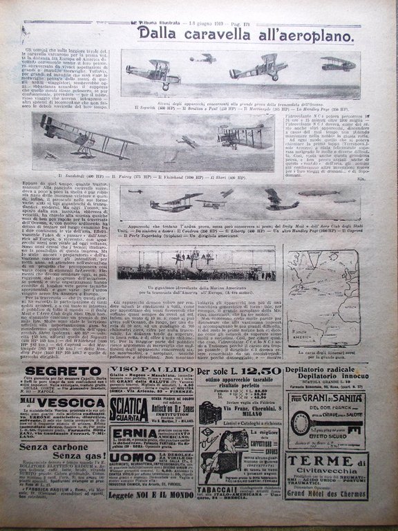 La Tribuna Illustrata 1 Giugno 1919 Epitacio Pessoa Carlo Austria …