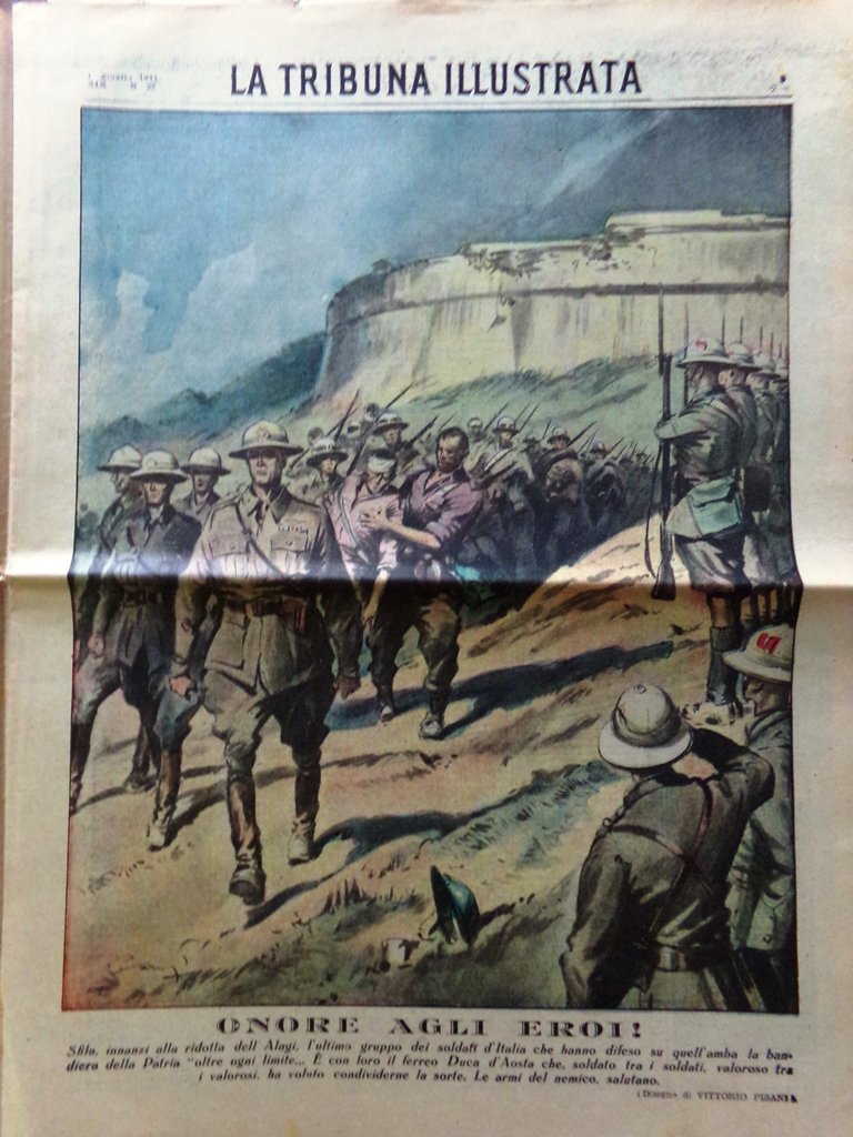 La Tribuna Illustrata 1 Giugno 1941 WW2 Croazia Barbaia Tennis …