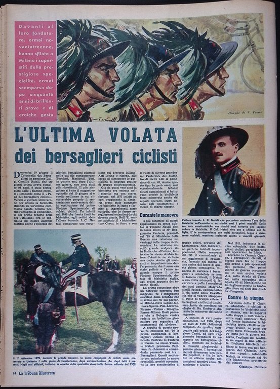La Tribuna Illustrata 1 Luglio 1956 Moglie Stalin Pietrangeli Bersaglieri …