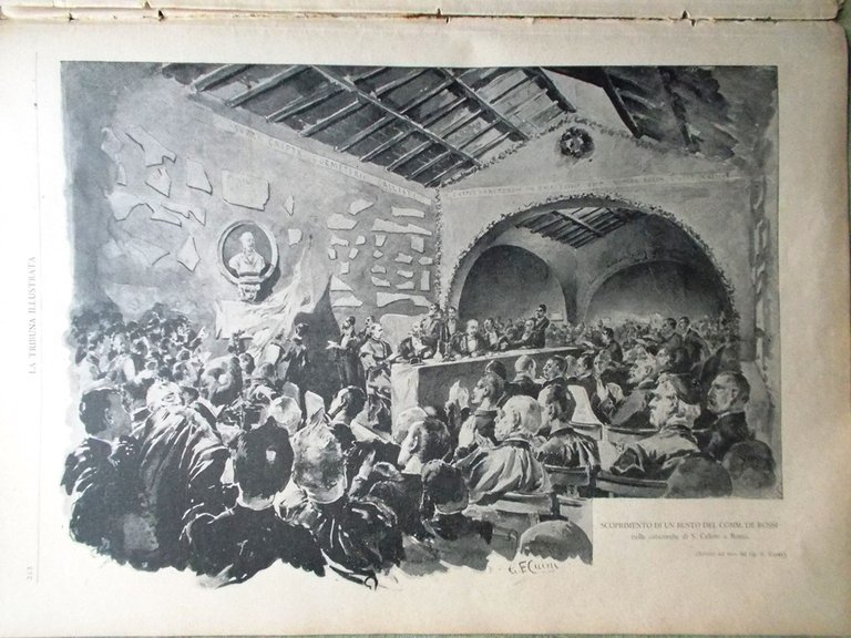 La Tribuna Illustrata 1 Maggio 1892 Catacombe Roma Croce Rossa …