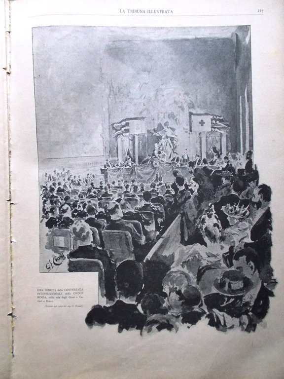 La Tribuna Illustrata 1 Maggio 1892 Catacombe Roma Croce Rossa …