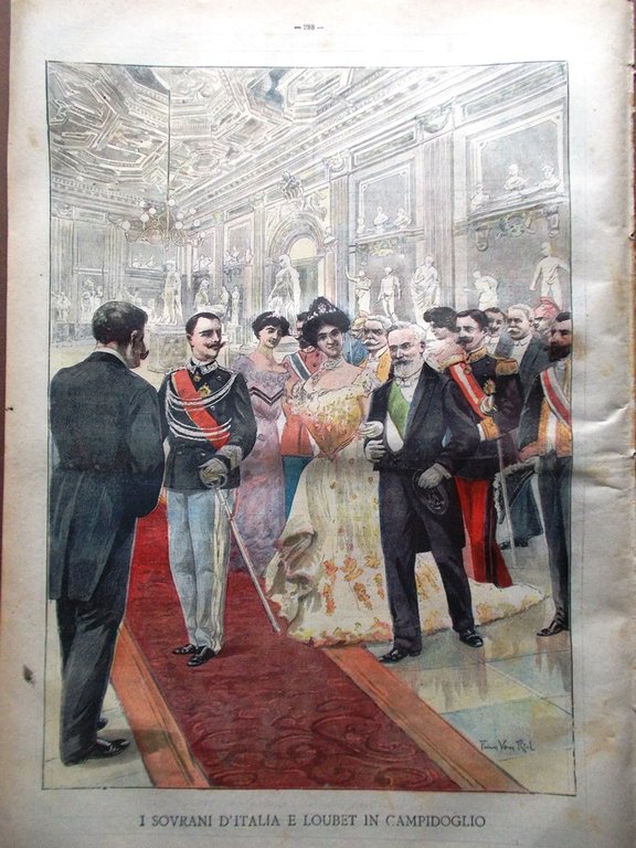 La Tribuna Illustrata 1 Maggio 1904 Tragedia Pragelato Loubet Feste …