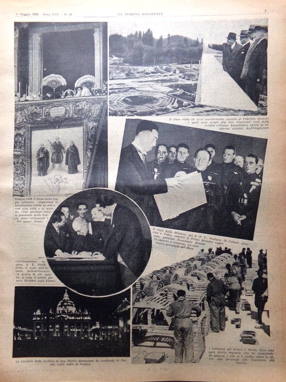 La Tribuna Illustrata 1 Maggio 1938 Pietro Strengacci Cremona Catalogna …
