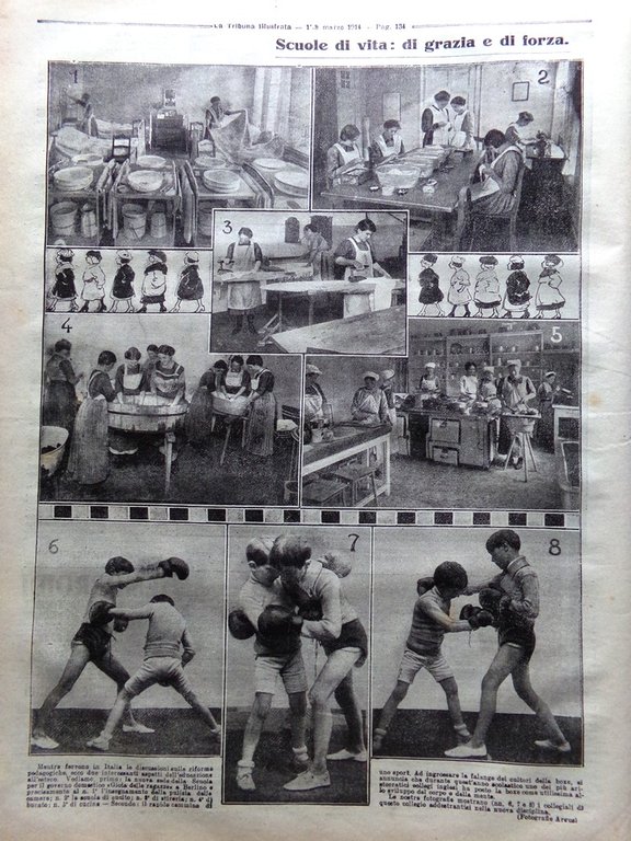 La Tribuna Illustrata 1 Marzo 1914 Fezzan Moda Luchaire Bracco …