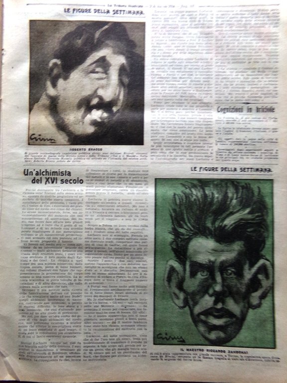 La Tribuna Illustrata 1 Marzo 1914 Fezzan Moda Luchaire Bracco …