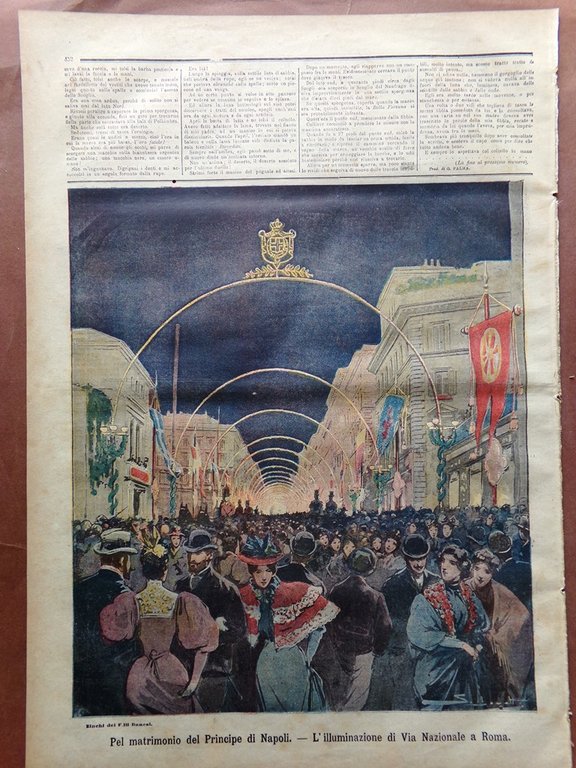 La Tribuna Illustrata 1 Novembre 1896 Matrimonio Principe Napoli Quirinale …