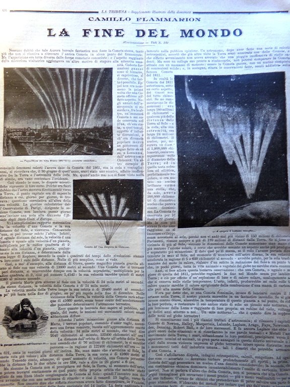 La Tribuna Illustrata 1 Ottobre 1893 Camille flammarion Fine del …