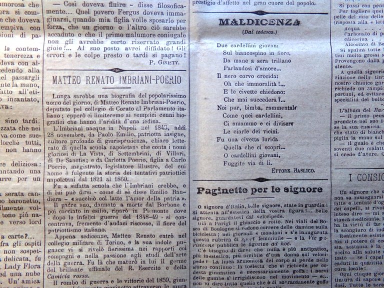 La Tribuna Illustrata 1 Ottobre 1893 Camille flammarion Fine del …