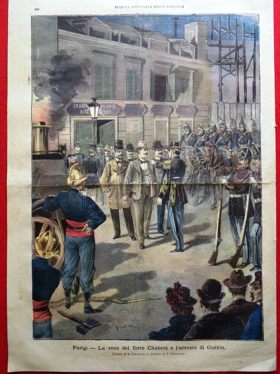 La Tribuna Illustrata 1 Ottobre 1899 Arresto Guérin Zambeccari Iride …
