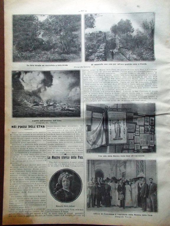 La Tribuna Illustrata 1 Ottobre 1911 Risorgimento Etna Raid Aereo …