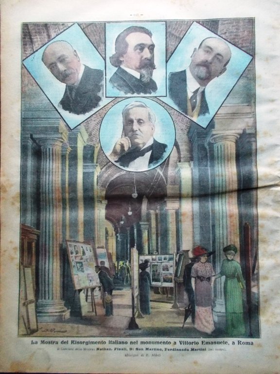 La Tribuna Illustrata 1 Ottobre 1911 Risorgimento Etna Raid Aereo …