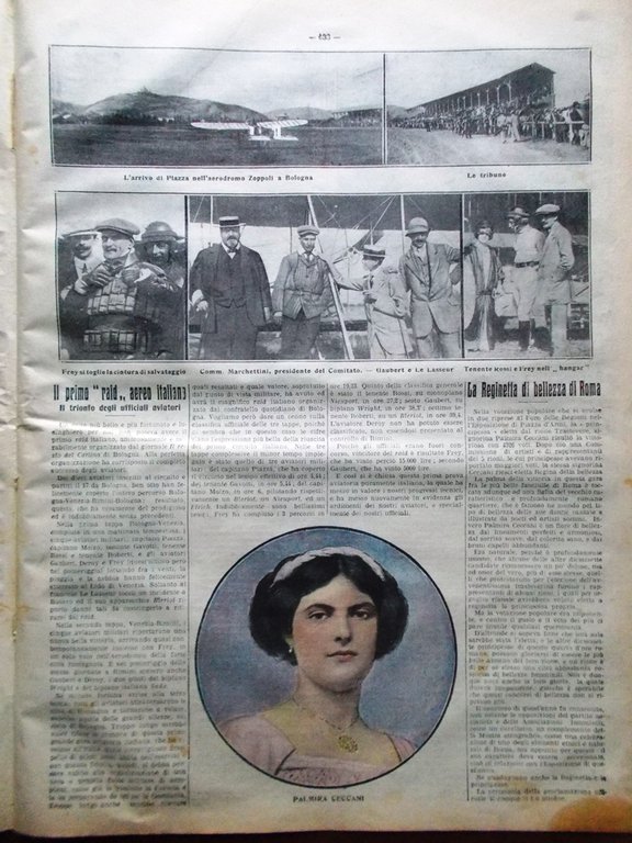 La Tribuna Illustrata 1 Ottobre 1911 Risorgimento Etna Raid Aereo …