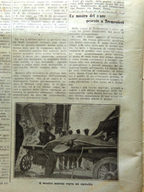 La Tribuna Illustrata 1 Settembre 1912 Rivolta Albanese Fiera Lipsia …
