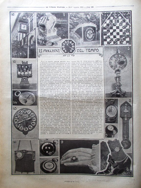 La Tribuna Illustrata 10 Agosto 1913 Mulay Hafid Macedonia Cavalieri …