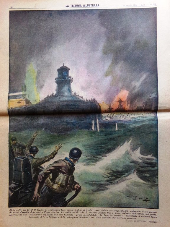 La Tribuna Illustrata 10 Agosto 1941 WW2 Totò Macario Eco …