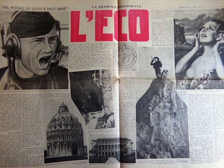 La Tribuna Illustrata 10 Agosto 1941 WW2 Totò Macario Eco …