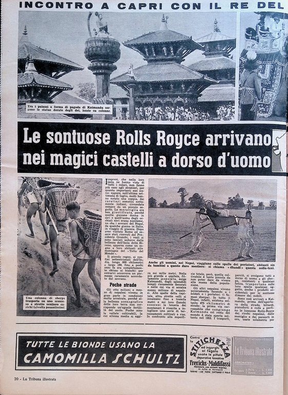 La Tribuna Illustrata 10 Agosto 1958 Biennale Venezia Meadows Lemon …