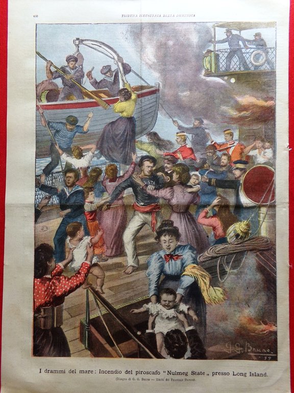 La Tribuna Illustrata 10 Dicembre 1899 Guerra Anglo-Boera Incendio Nulmeg …