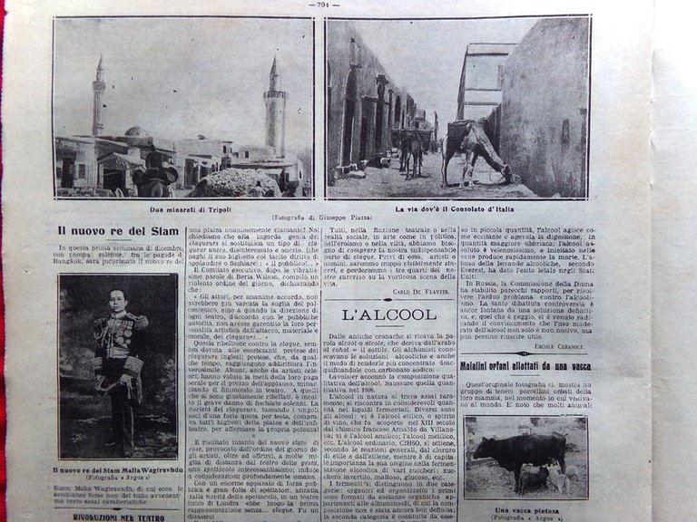 La Tribuna Illustrata 10 Dicembre 1911 Tripolitania Tuareg Stazione Coltano …
