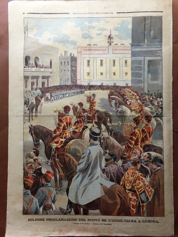 La Tribuna Illustrata 10 Febbraio 1901 La Stella Polare Funerali …