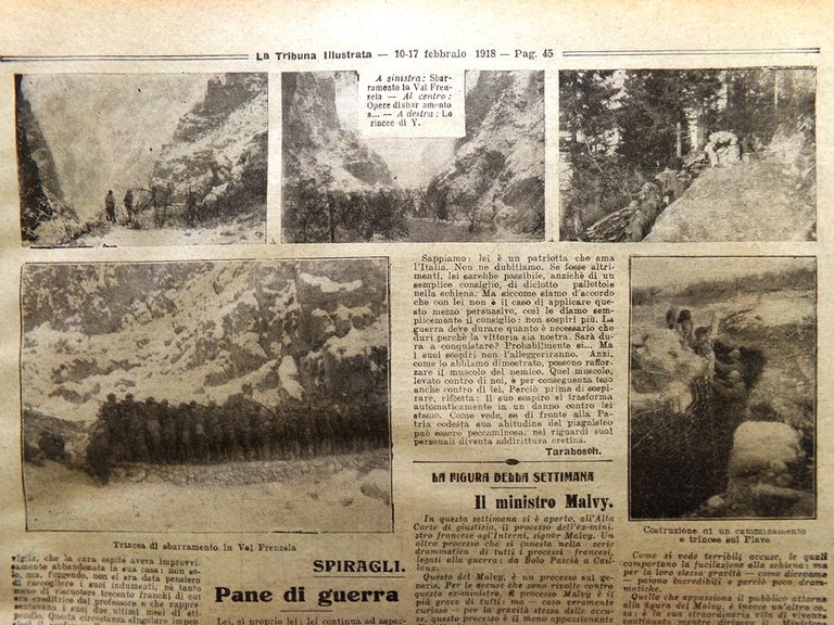 La Tribuna Illustrata 10 Febbraio 1918 WW1 Gipsoteca di Possagno … | Immagine Gallery 2