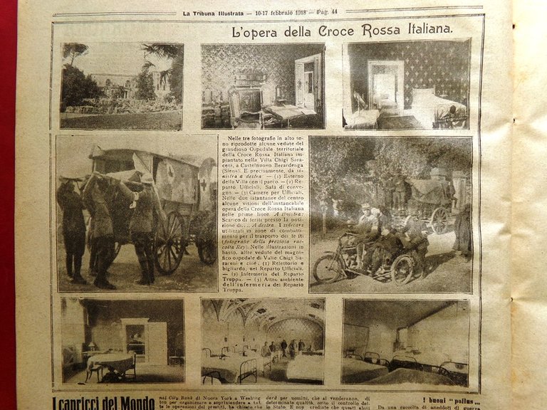 La Tribuna Illustrata 10 Febbraio 1918 WW1 Gipsoteca di Possagno … | Immagine Gallery 4