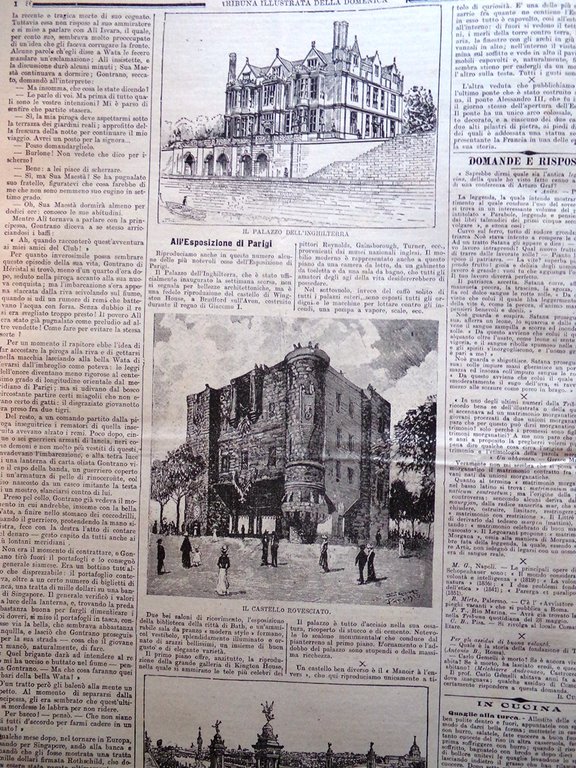 La Tribuna Illustrata 10 Giugno 1900 Esposizione di Parigi Stazione …