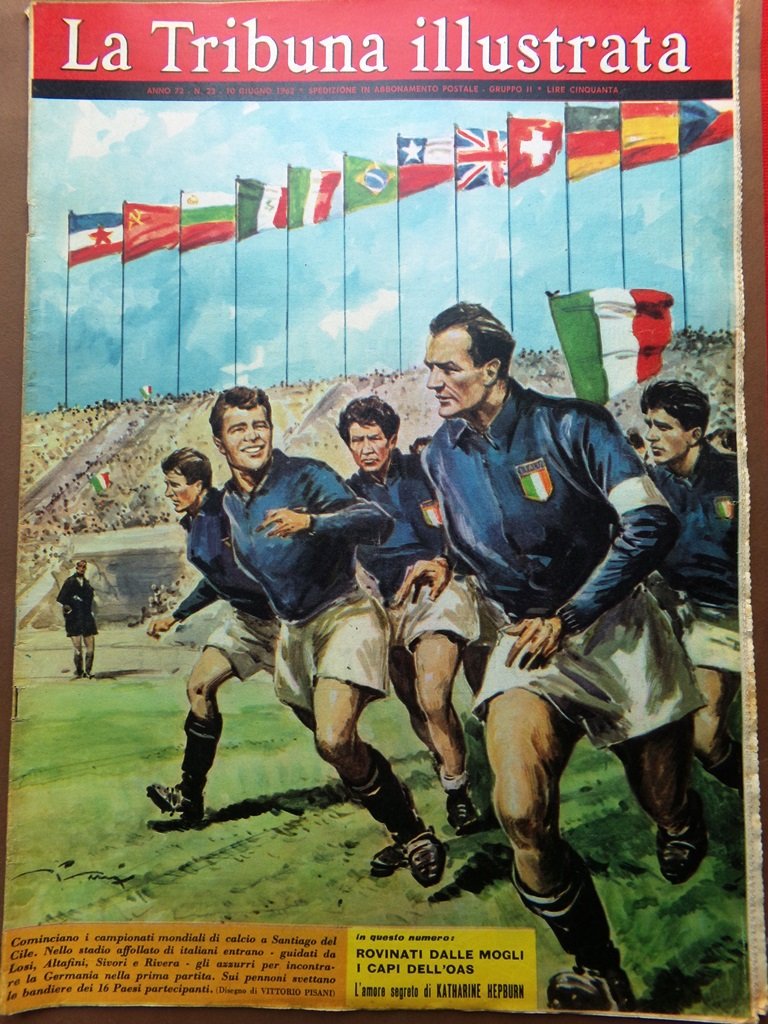 La Tribuna Illustrata 10 Giugno 1962 Mondiali Marilyn Lindbergh Autostrada …