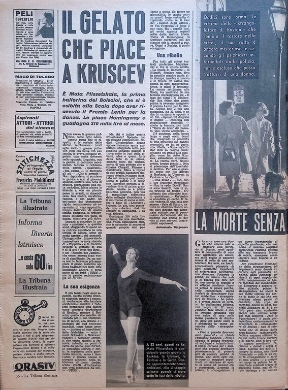 La Tribuna Illustrata 10 Maggio 1964 Irene Olanda Shakespeare Virna …