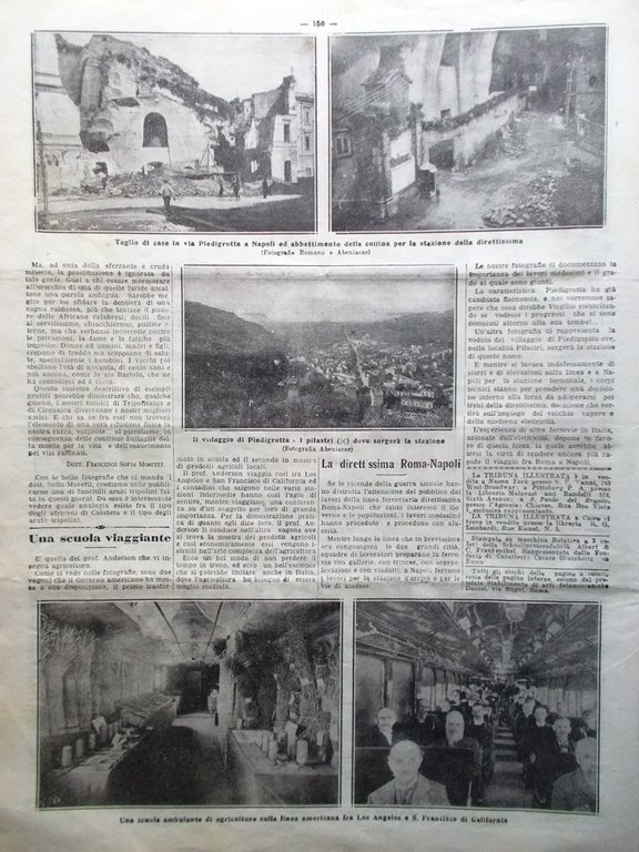 La Tribuna Illustrata 10 Marzo 1912 Africani Calabria Roma-Napoli Sansovino …
