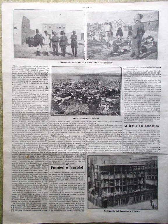 La Tribuna Illustrata 10 Marzo 1912 Africani Calabria Roma-Napoli Sansovino …