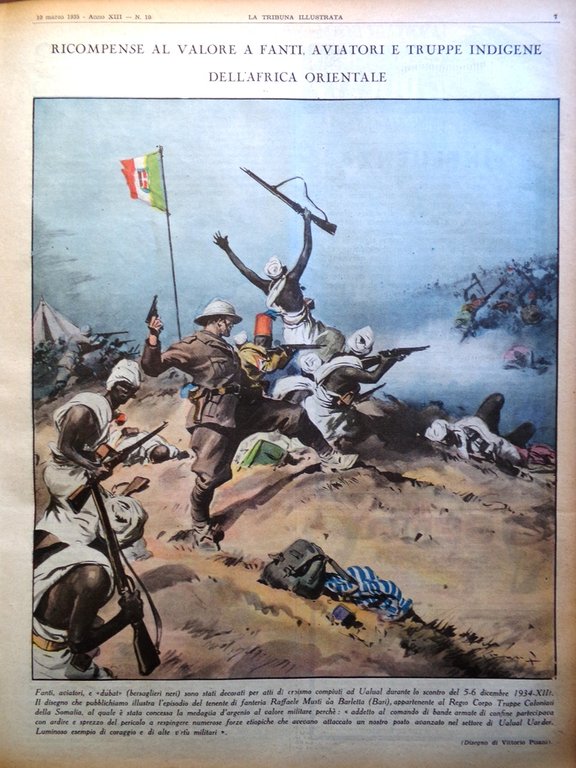 La Tribuna Illustrata 10 Marzo 1935 Musti Divisione Messina Castello …