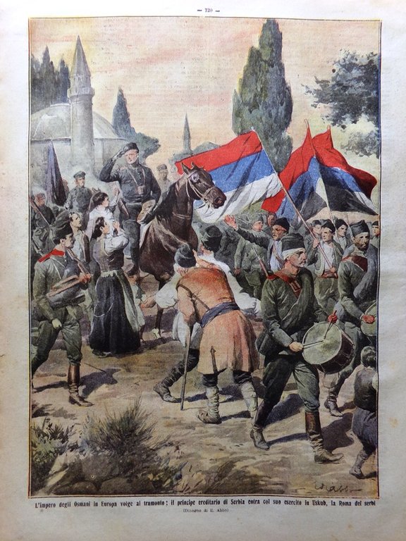 La Tribuna Illustrata 10 Novembre 1912 Hangar Rhodes Savona Adriatico …