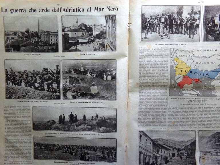 La Tribuna Illustrata 10 Novembre 1912 Hangar Rhodes Savona Adriatico …