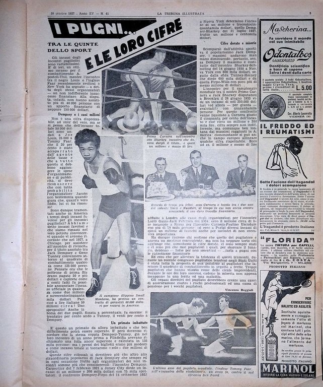 La Tribuna Illustrata 10 Ottobre 1937 Duce a Monaco Boxe …