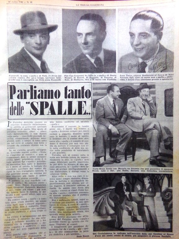 La Tribuna Illustrata 10 Ottobre 1948 Piccard Cosyns Hitler Barboni … | Immagine Gallery 4