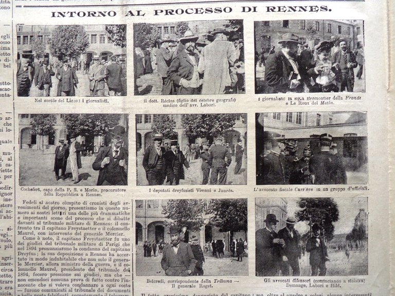 La Tribuna Illustrata 10 Settembre 1899 Processo Dreyfus Monumento Torino …