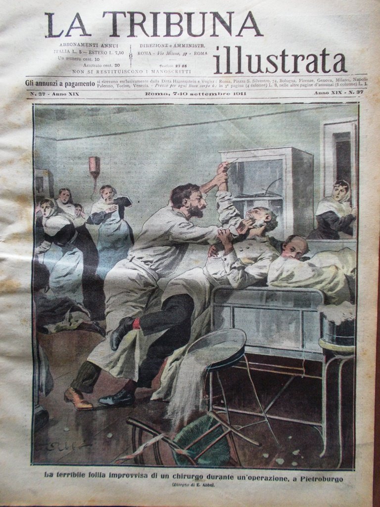La Tribuna Illustrata 10 Settembre 1911 Padiglione Umbria Fratres Refrigerante