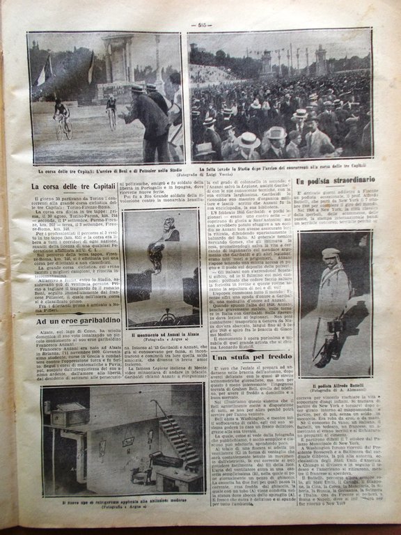La Tribuna Illustrata 10 Settembre 1911 Padiglione Umbria Fratres Refrigerante