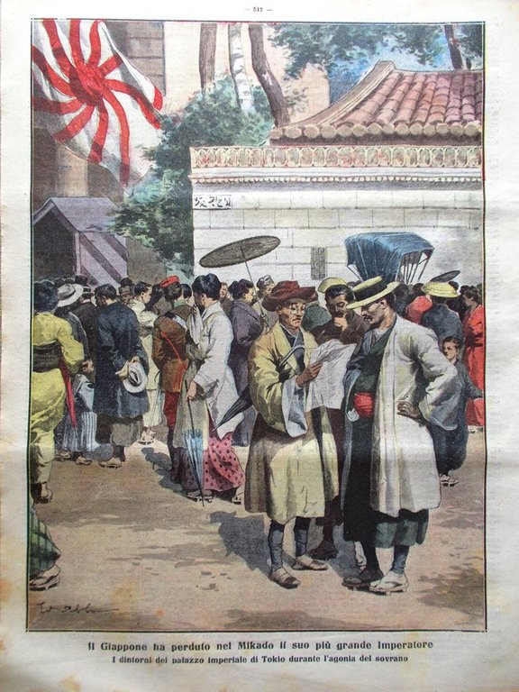 La Tribuna Illustrata 11 Agosto 1912 Ascari Morte Mikado Regnault …