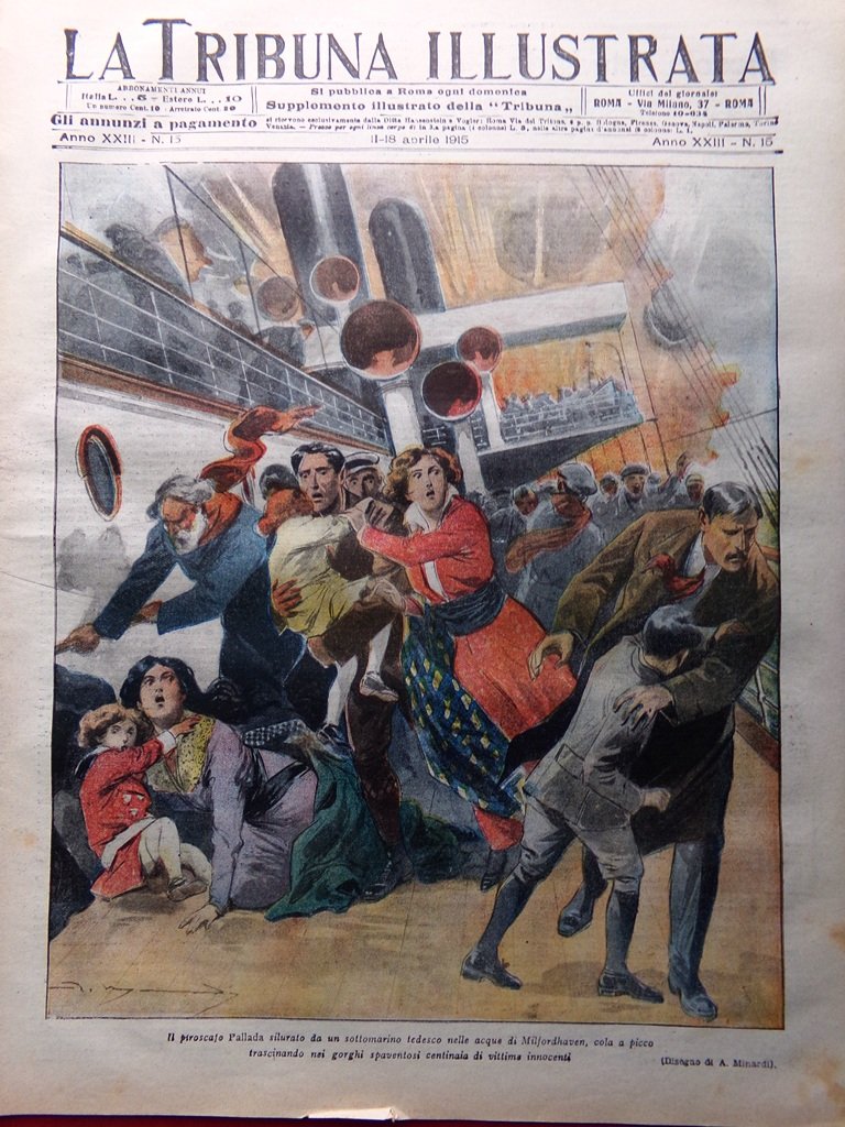 La Tribuna Illustrata 11 Aprile 1915 WW1 Eduardo Boutet Galizia … | Immagine principale